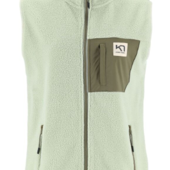 Kari Traa, Women's Rothe Fleece Vest, Medium, Green - Picture 1 of 5